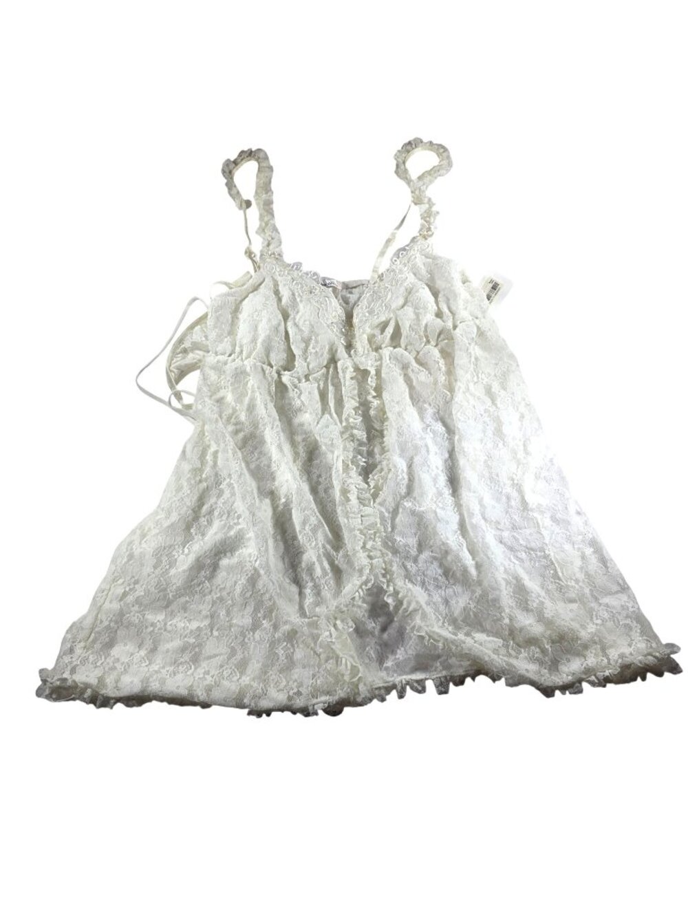 Linea Donatella Ivory Lace 2-Piece Camisole & Panty Set Large Bridal honeymoon